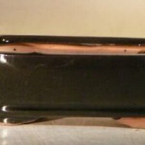 Black Ceramic Bonsai Pot - Rectangle5.0" x 3.5" x 2.0"