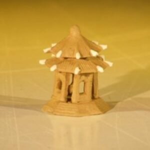 Miniature Ceramic Pavilion Figurine - 1.5"