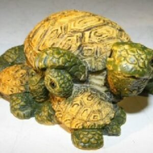 Miniature Turtle FigurineThree Turtles - Two Turtles Crawling