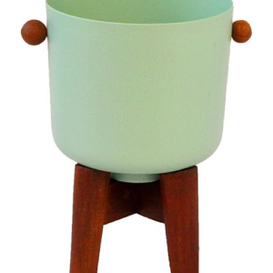 Vistosa Pot with Wood Stand¦Decorated Pot for Gifting ¦Decoration Pot